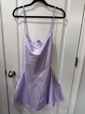 Fiestar Light Purple Slip Flare Scoop Neck - Size Large New